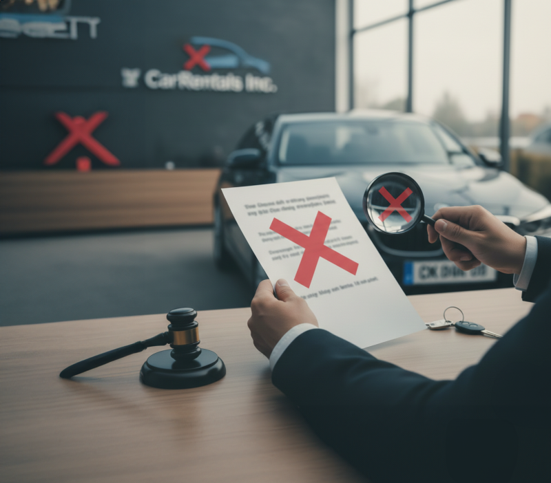 Location de voiture : la clause du « véhicule en bon état » jugée abusive